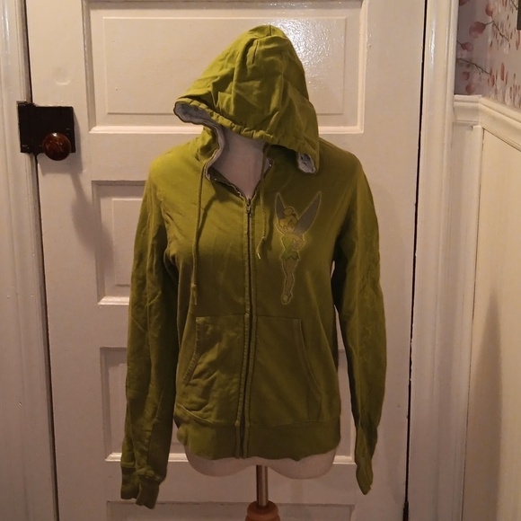 Vintage 1990s Disney Tinkerbell large green jacket - Picture 1 of 5